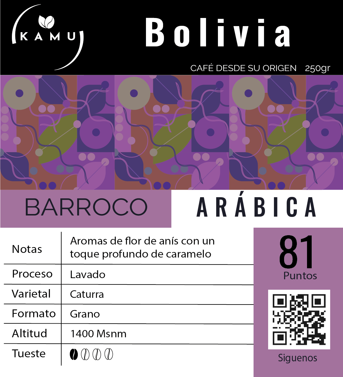 Barroco | BOLIVIA 81Ptos | 250gr - Imagen 3