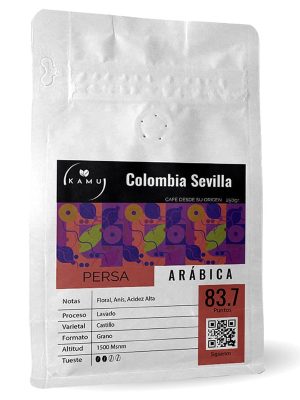 Intenso Café de especialidad Persa- Microlote Colombia Sevilla 83.75Ptos